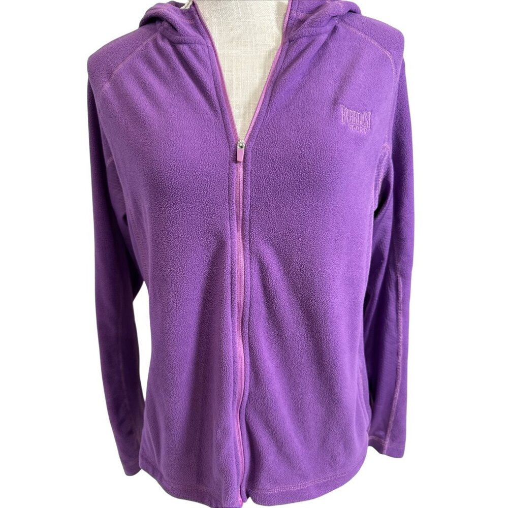 Everlast Sport Womens Purple Fleece Zip Hoodie Size L